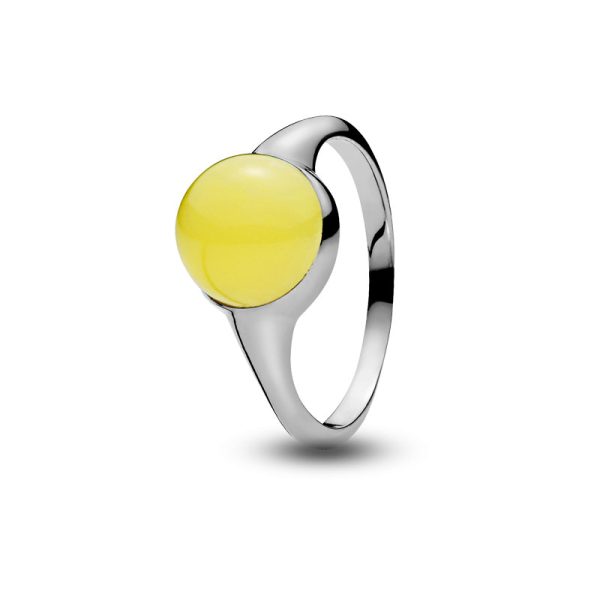 Nordic Seasons ring in milky amber